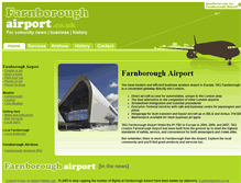 Tablet Screenshot of farnboroughairport.co.uk